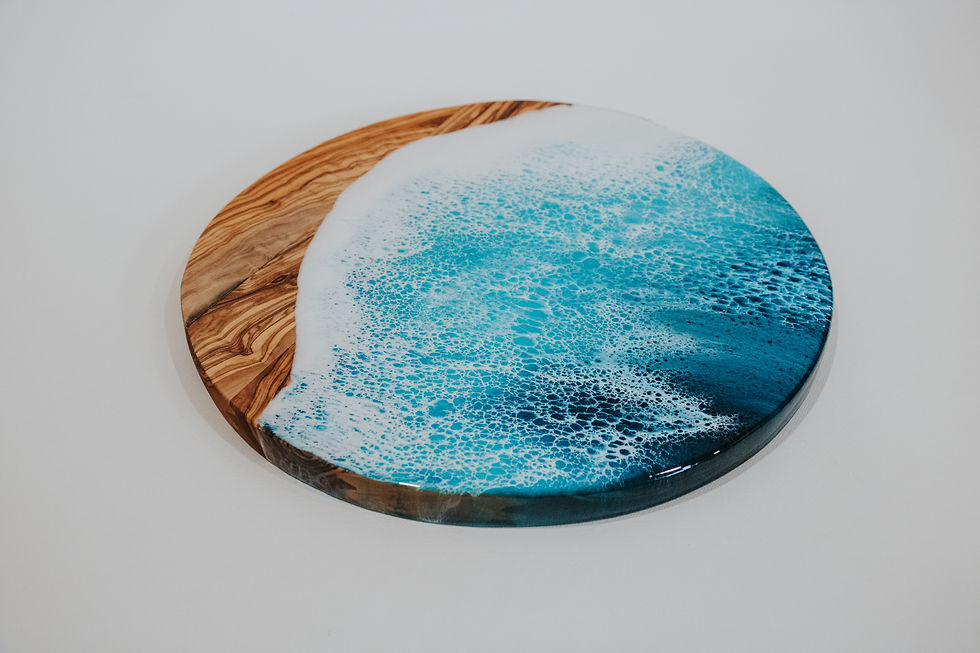 Thumbnail: Olive Wood Charcuterie board circle - 12"