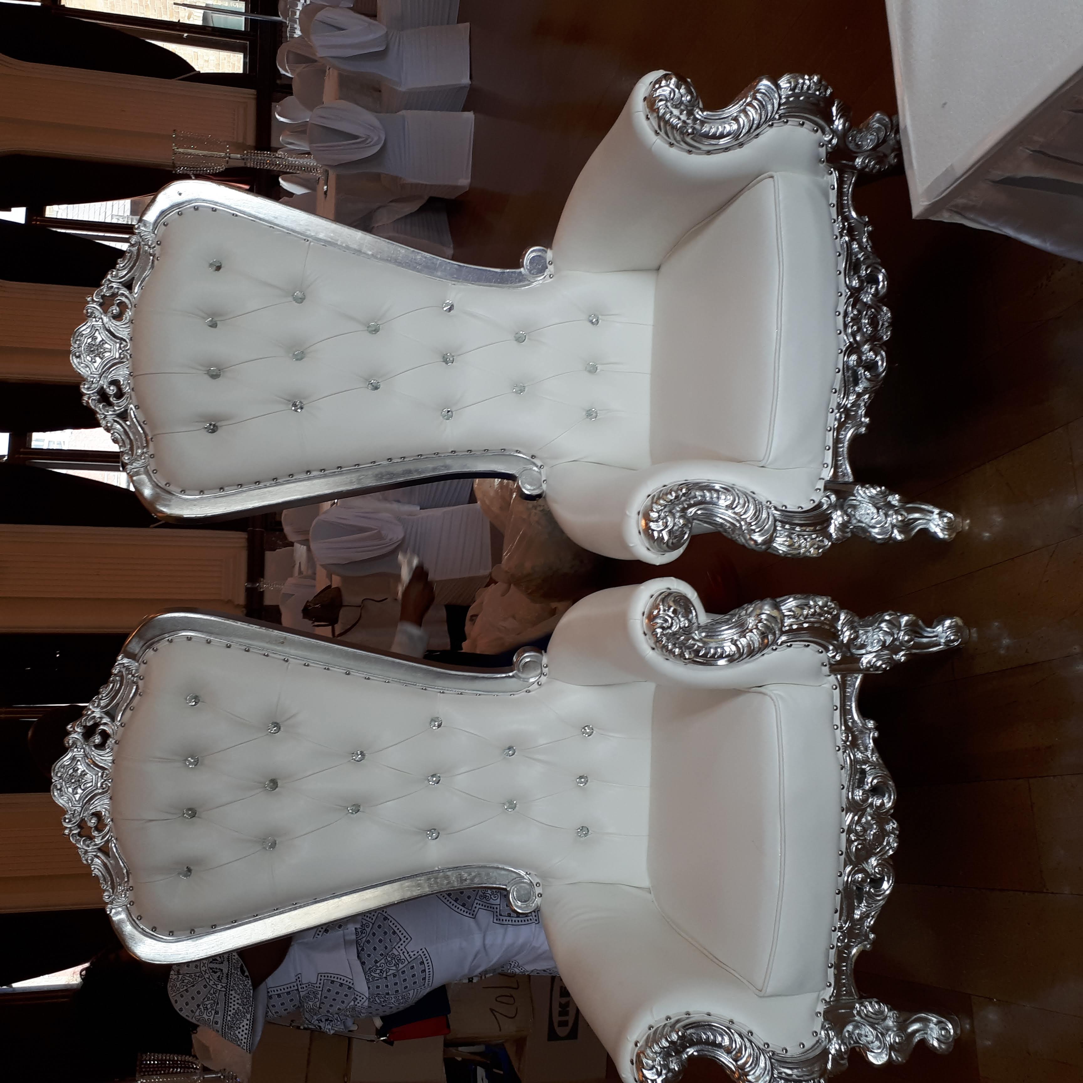Imperial King & Queen Throne Chairs