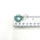 Miniatura: Arete Mediano Alambre Crochet Circular Silver Plated 16x- Baby Blue