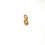 Miniatura: Arete Alambre Crochet Diseño Stud - Silver Plated Copper - Color Oro