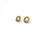 Miniatura: Arete Alambre Crochet Diseño Stud - Silver Plated Copper - Color Oro