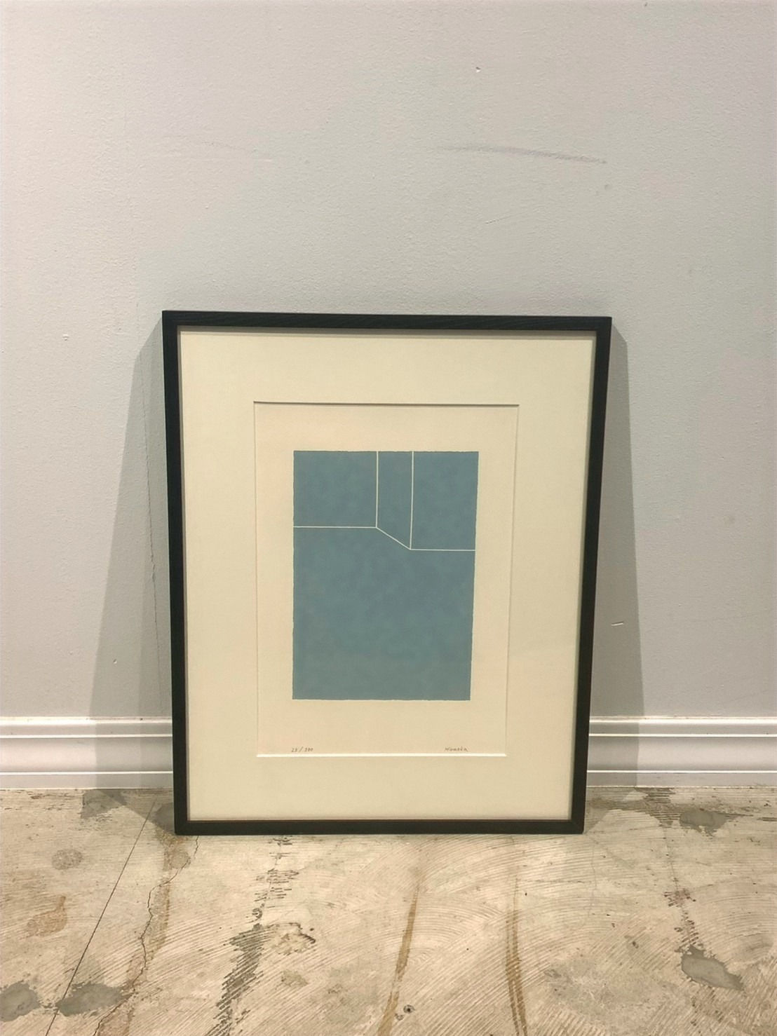 0842　額　ライトブルー