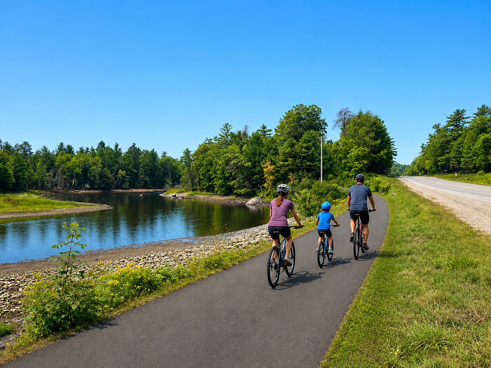 Rendering of proposed River Trail, Great Headwaters Trail Foundation