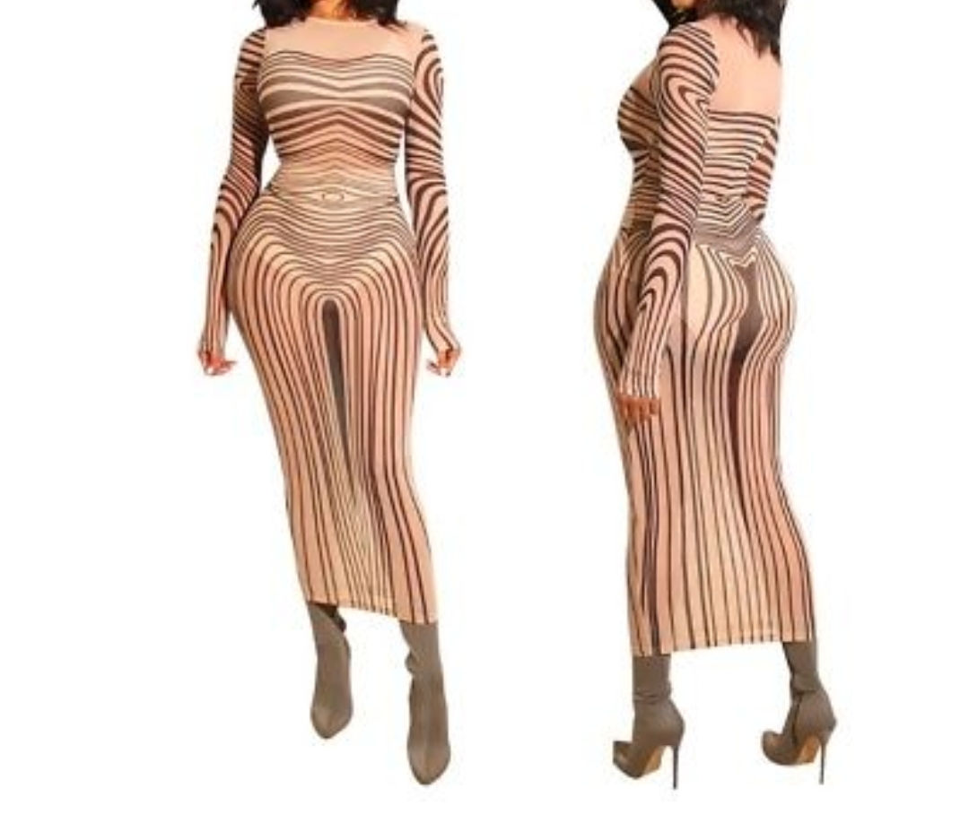 Ms. Matrix midi dress