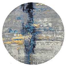 handmade abstract designer rug by pihue