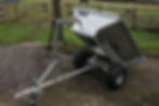 Thumbnail: Farmer Tipper ATV trailer lifted up