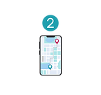 blue mobile phone icon