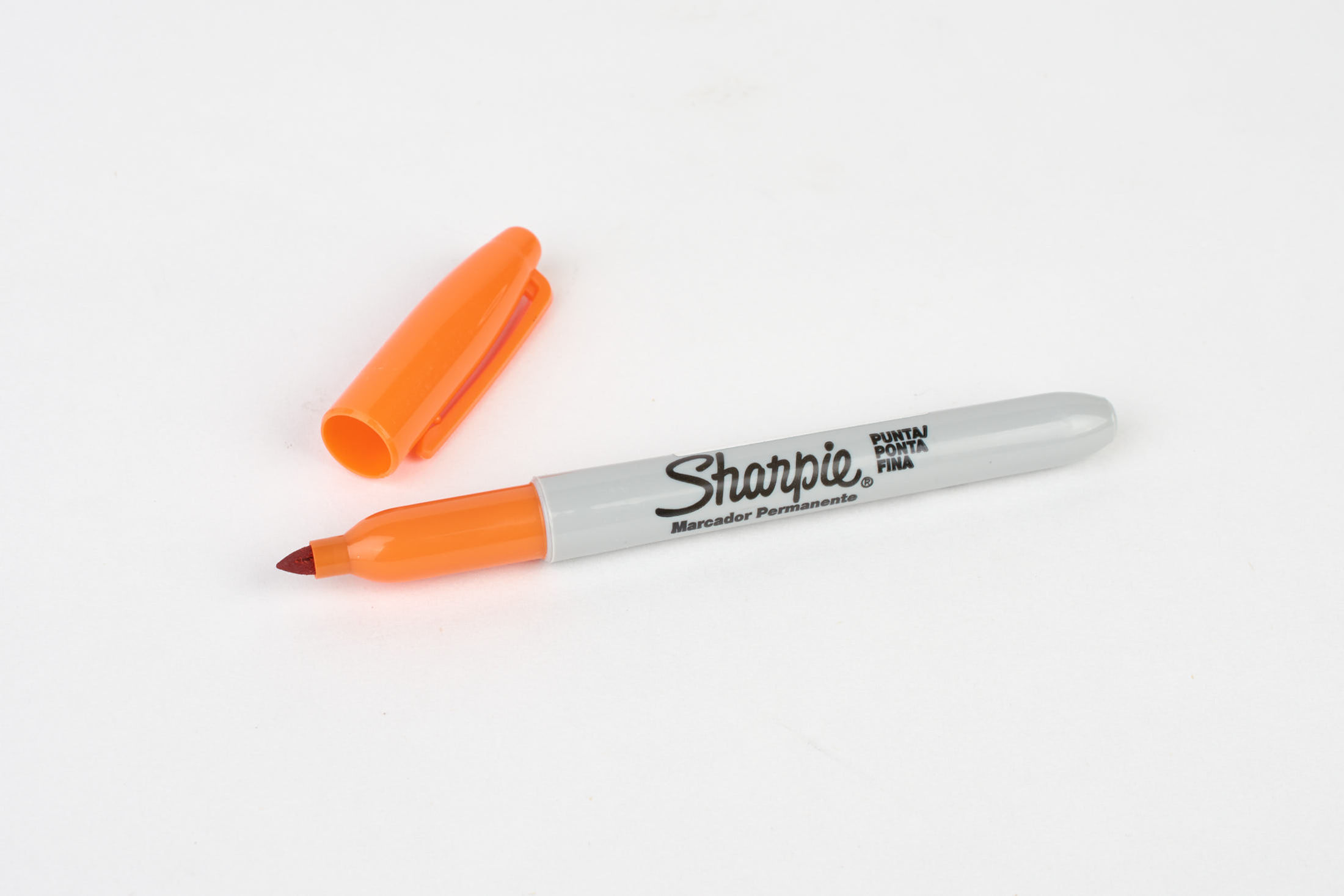 MARCADOR PERMANENTE SHARP PUNTA FINA NARANJA