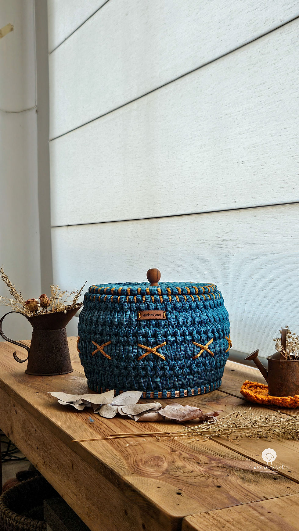 Cesto Faia redondo com tampa no Anthurio 8/1