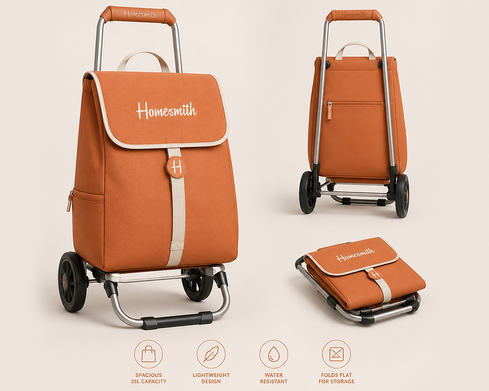 Homesmith branded shopping trolley