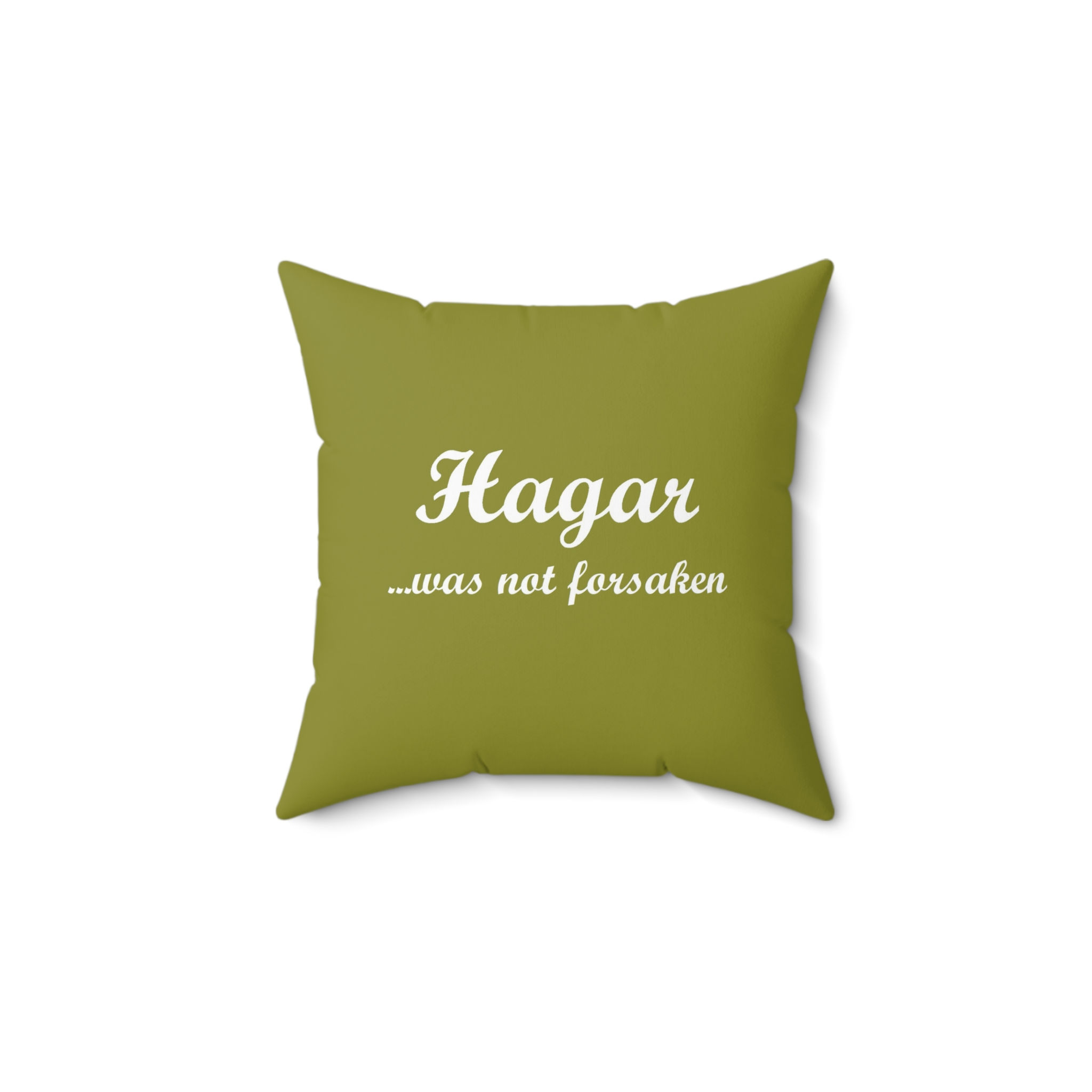 Hagar Story Throw Pillow - "She was not forsaken"