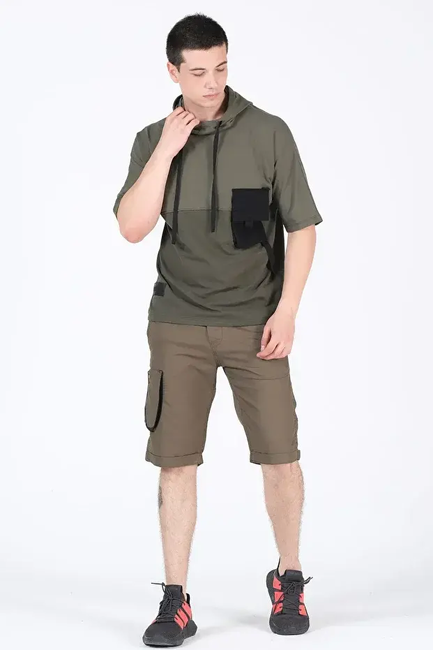 Slim Kalıp Dokuma Şort Ana fotografı