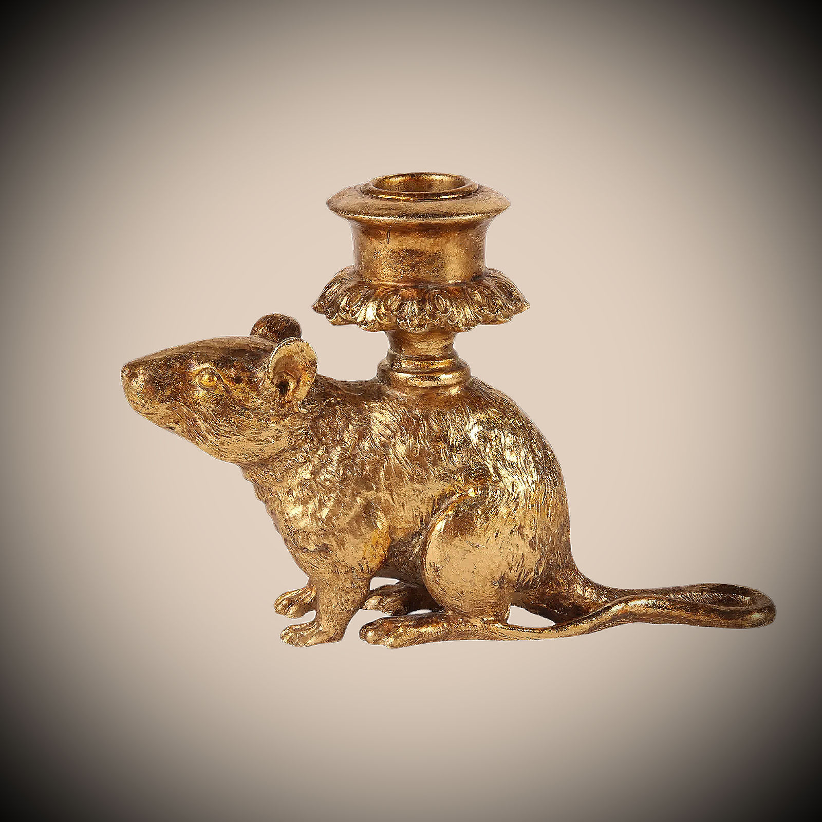 BOUGEOIR RATATOUILLE DE PARIS DORÉ