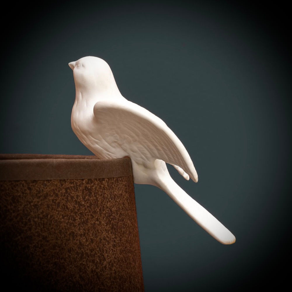 COLOMBE en PORCELAINE POUR ABAT-JOUR