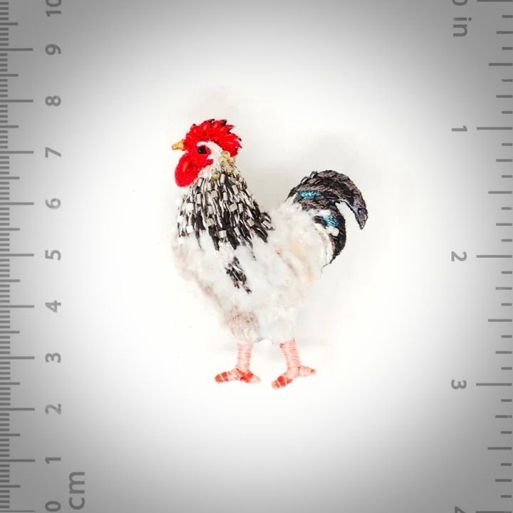 Miniature : BROCHE POULET SUSSEX - TROVELORE