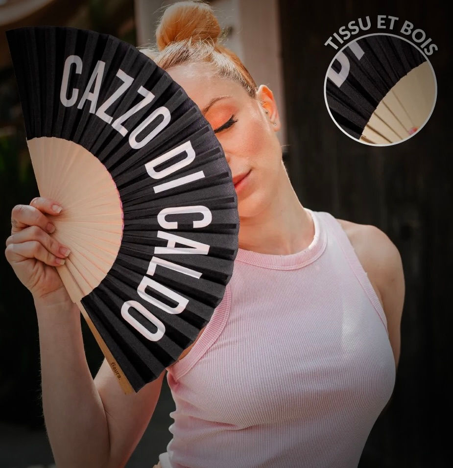 Miniature : ÉVENTAIL "CAZZO DI CALDO" NOIR