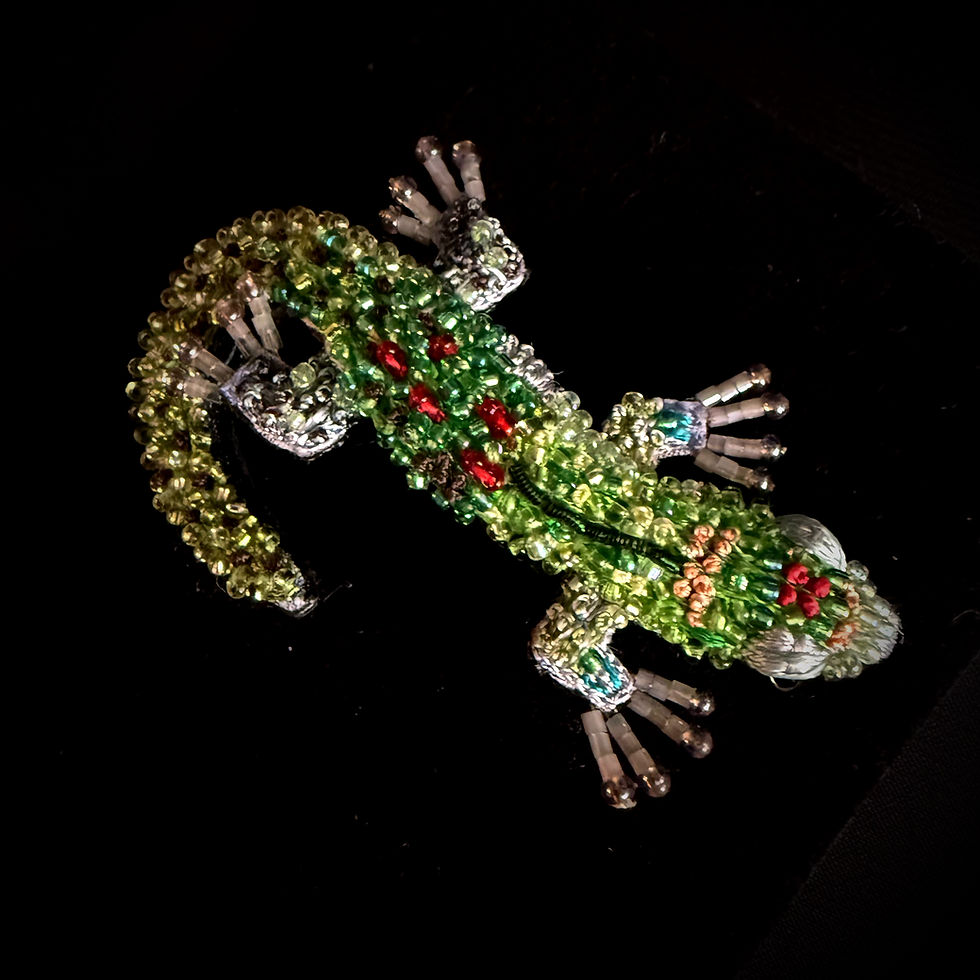 Miniature : BROCHE GECKO DIURNE by TROVELORE