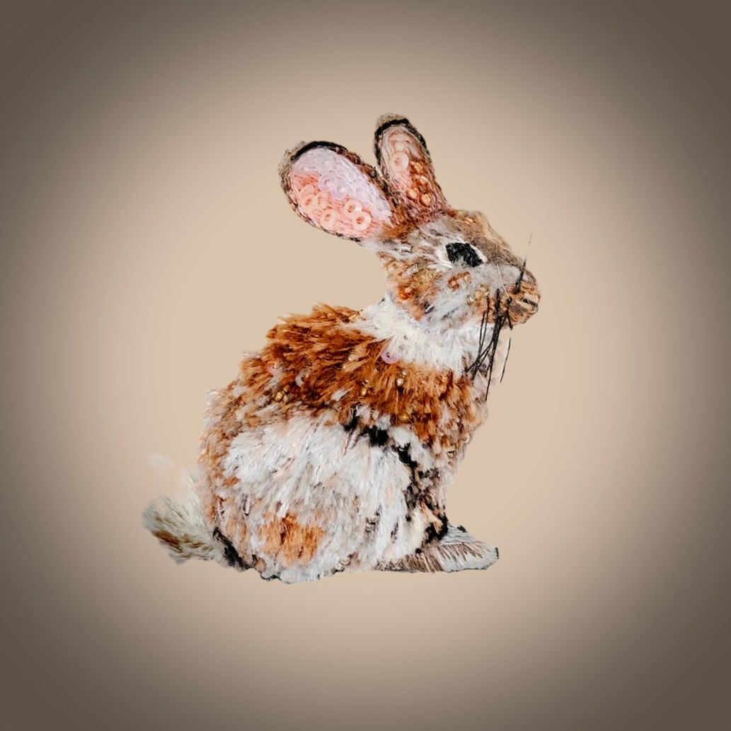 BROCHE LAPIN HEUREUX - TROVELORE