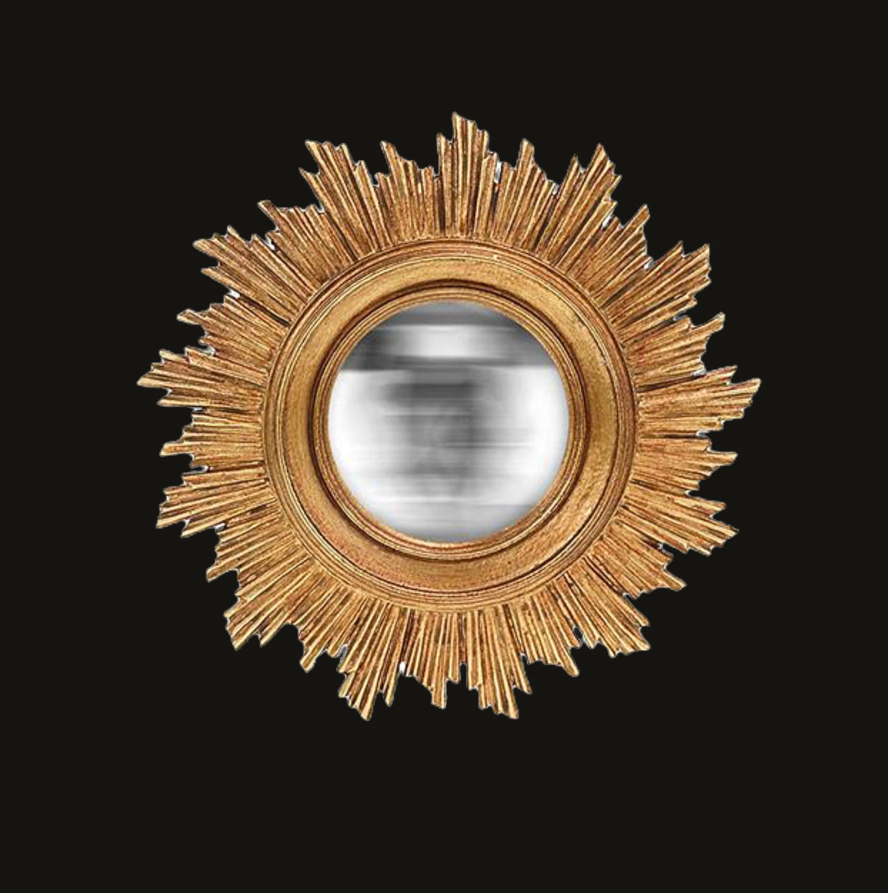 MIROIR SOLEIL CONVEXE DORE REQUIEM