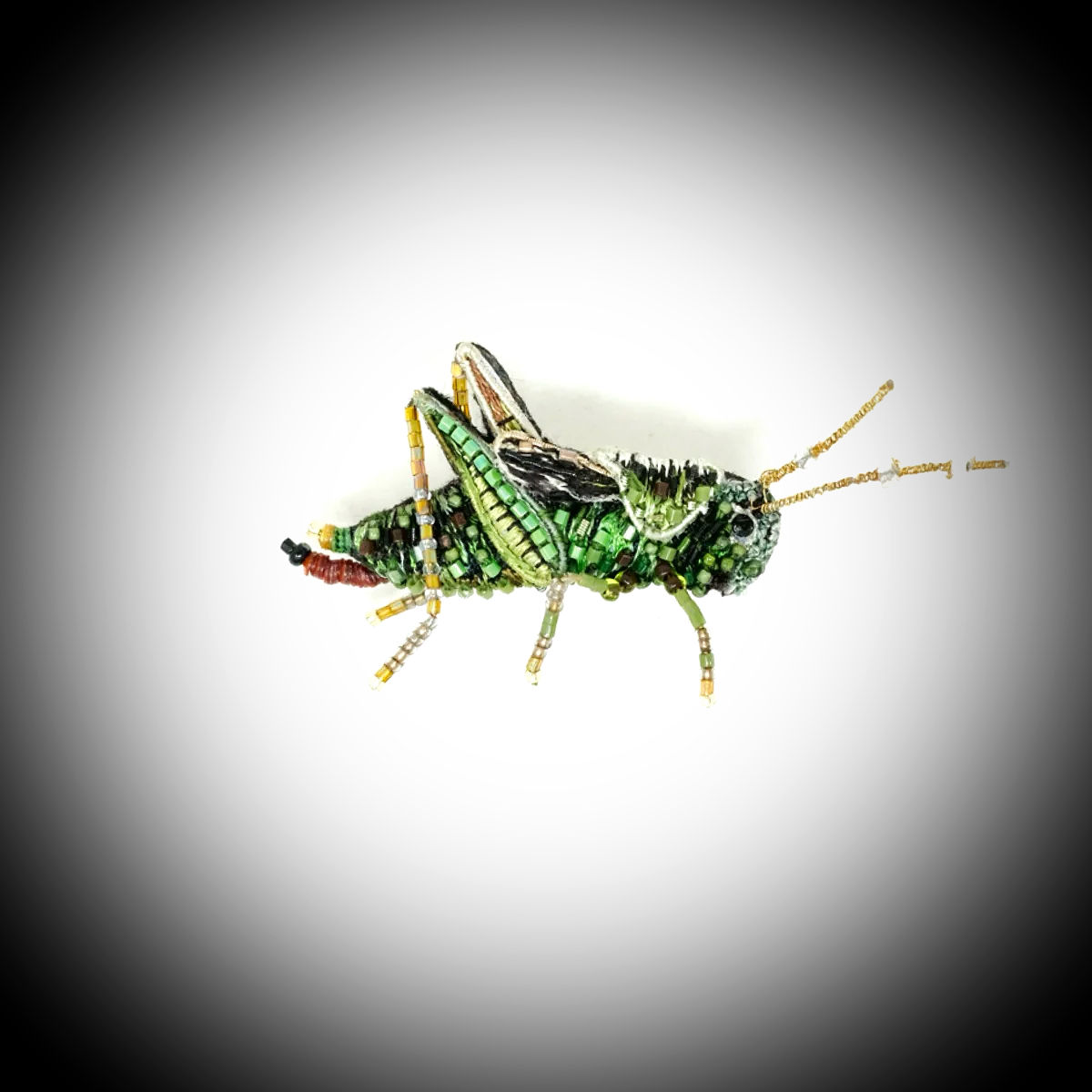 BROCHE DE SAUTERELLE À DEUX BANDES BY TROVELORE