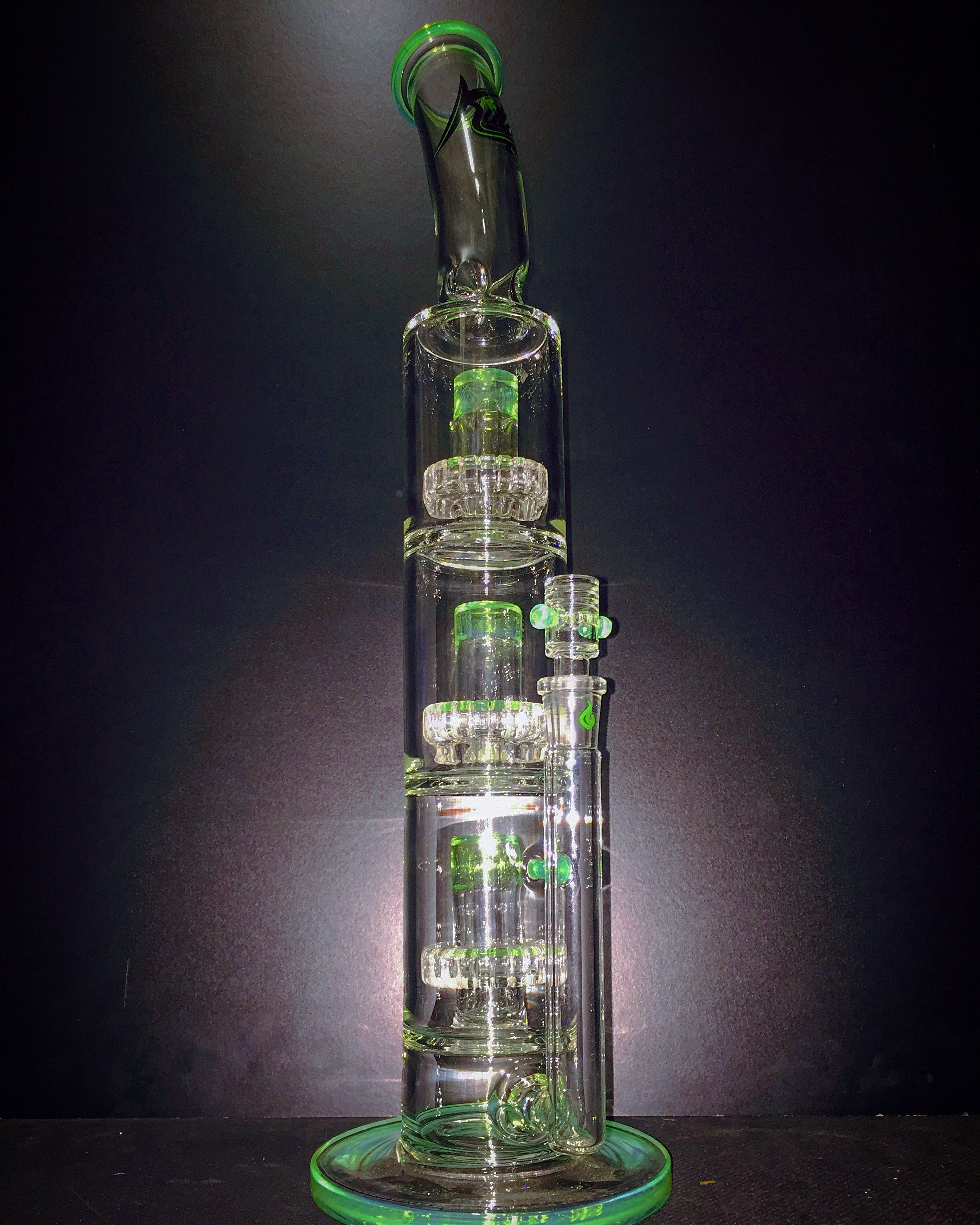 Triple Perc Illuminati Killa Glass Tube