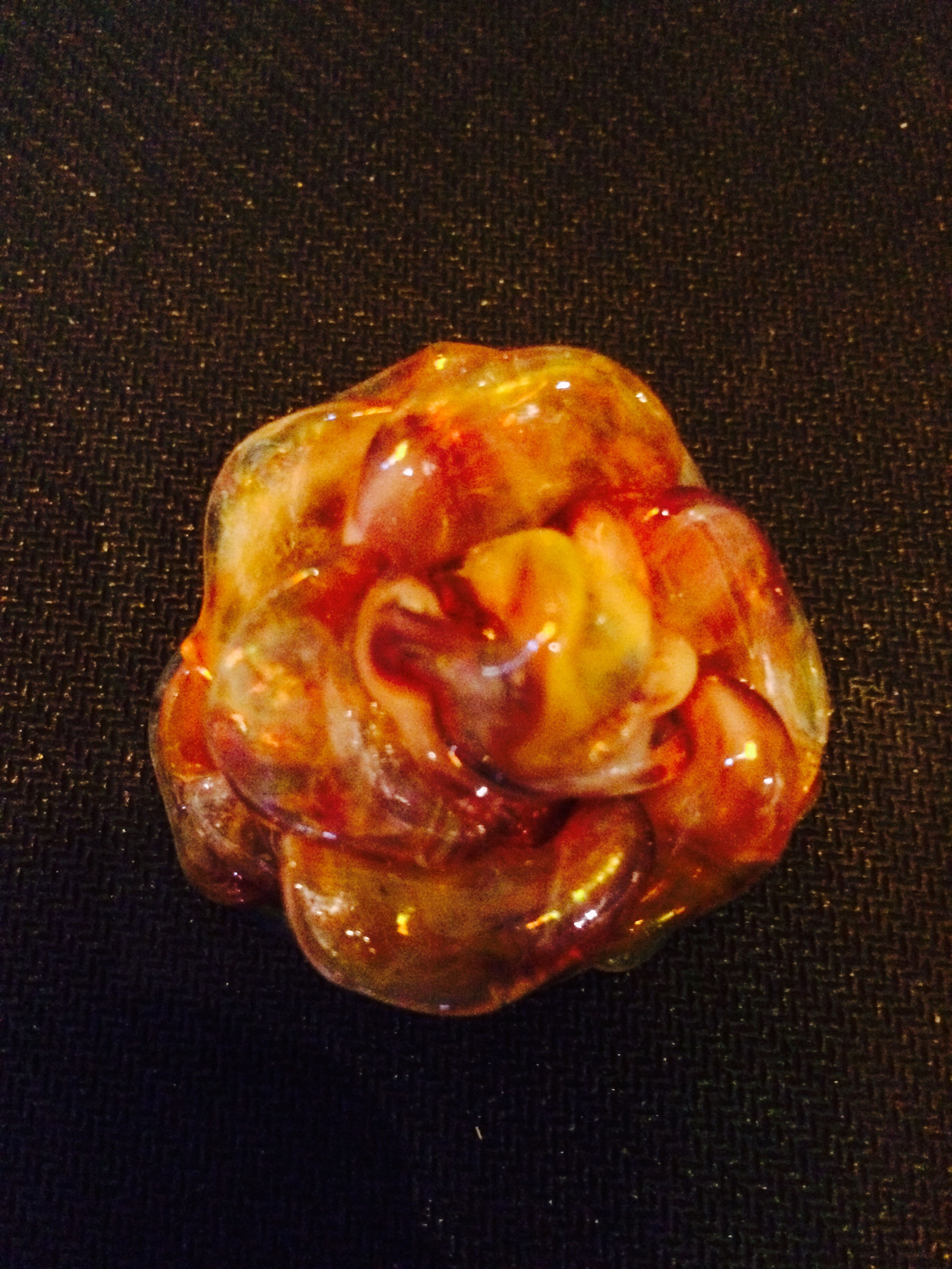 Orange/Red Rose Pendant