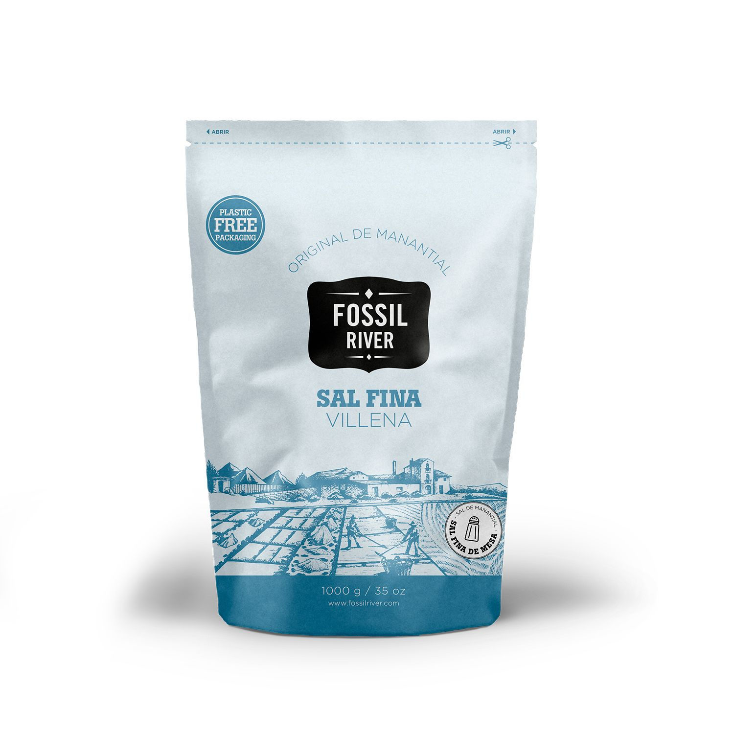 paquet de Sal grossa 1kg Fossil River