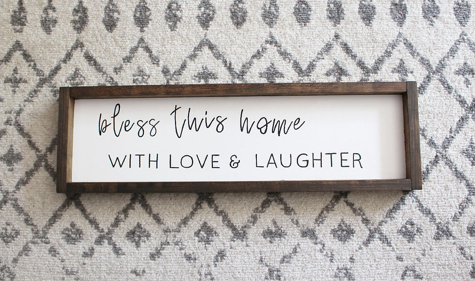 "Bless This Home" Farmhouse Sign