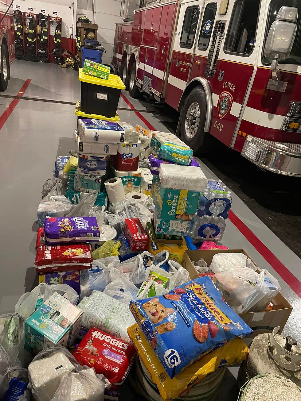 Supplies for Flood Victims in Western North Carolina
