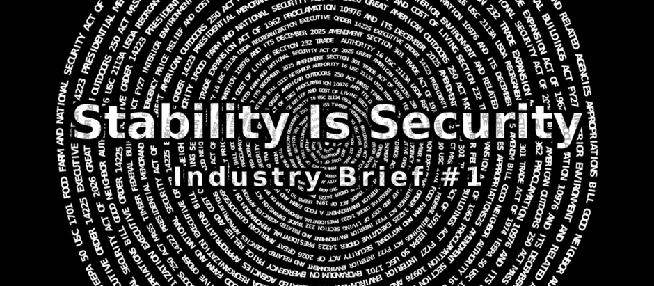 Industry Brief #1 - Stability Is Security