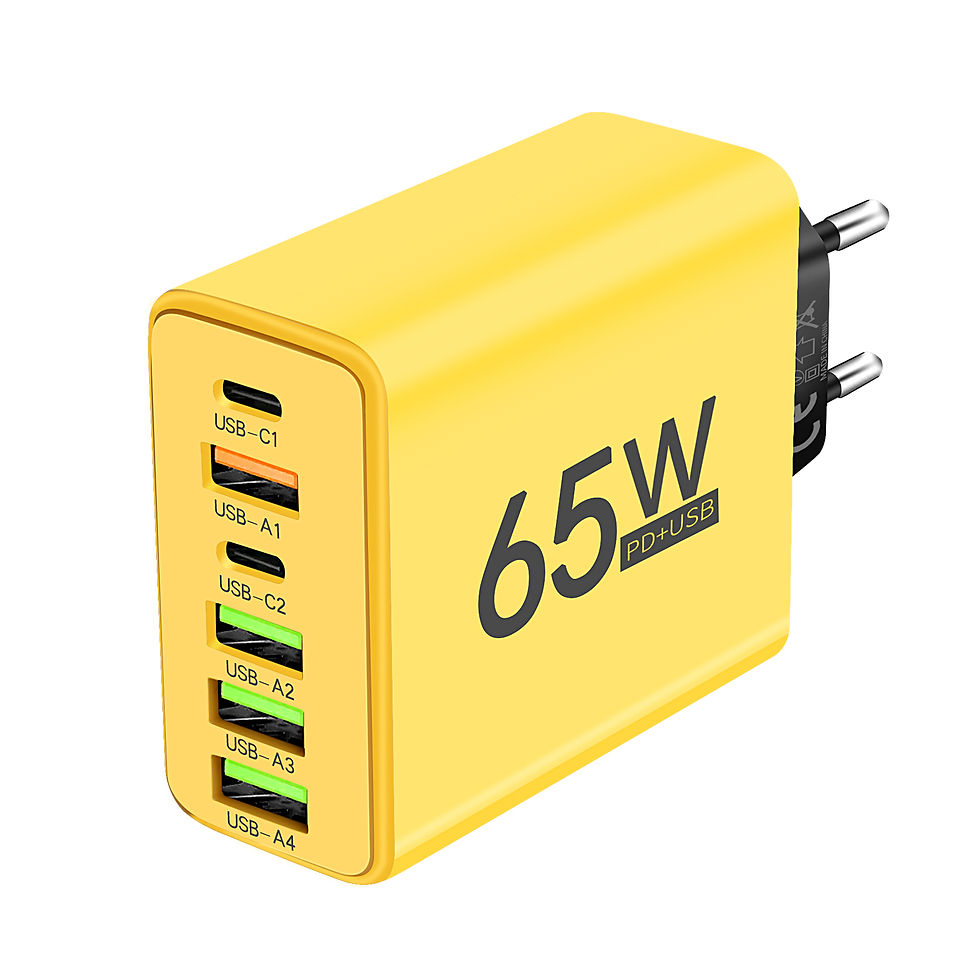 Thumbnail: 65W 6 Ports USB Charger Fast Charging USB Type C Phone Charger Adapters For iPho