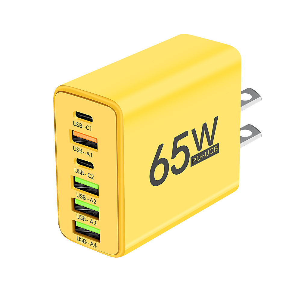 Thumbnail: 65W 6 Ports USB Charger Fast Charging USB Type C Phone Charger Adapters For iPho