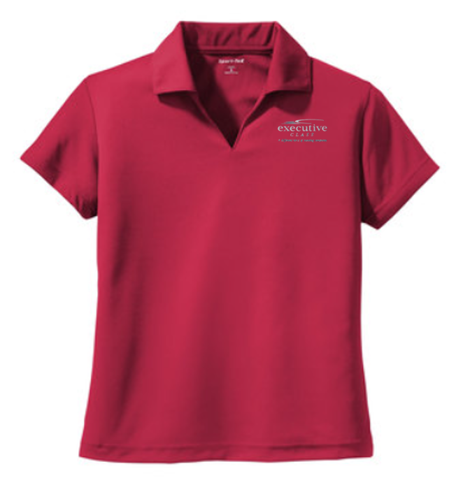 Thumbnail: Woman's Sport-Tek® Ladies Dri-Mesh® V-Neck Polo