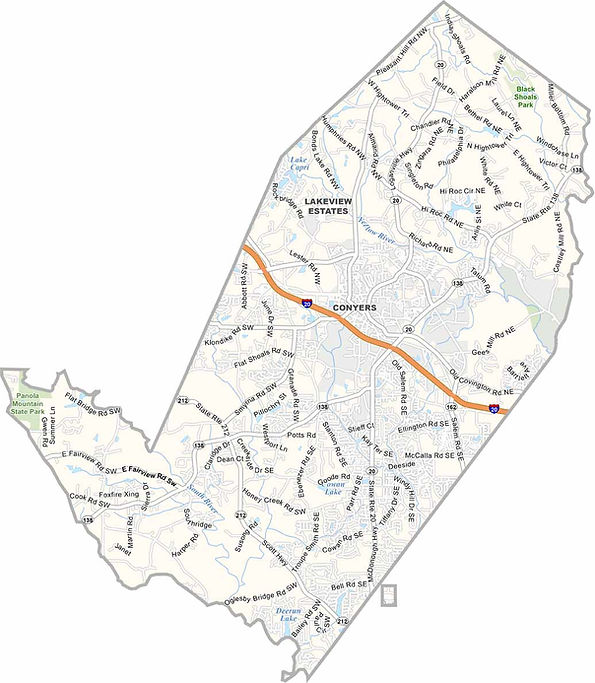 Rockdale-County-Map where agate provides services