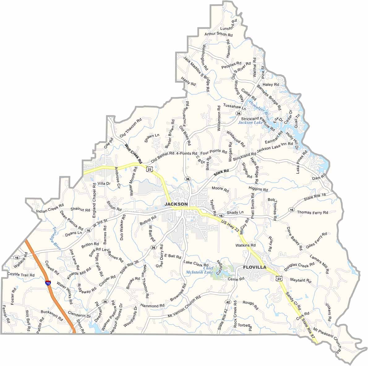 Habersham-County-Map where Agate Provides services