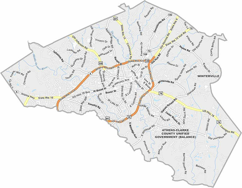 Clarke-County-Map where agate provides services