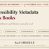 Accessibility Metadata Sells Books: What Distributors and Libraries Actually Read