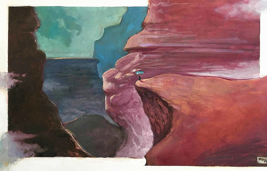 "Wide Open Spaces" by K. Guillory, oil on canvas