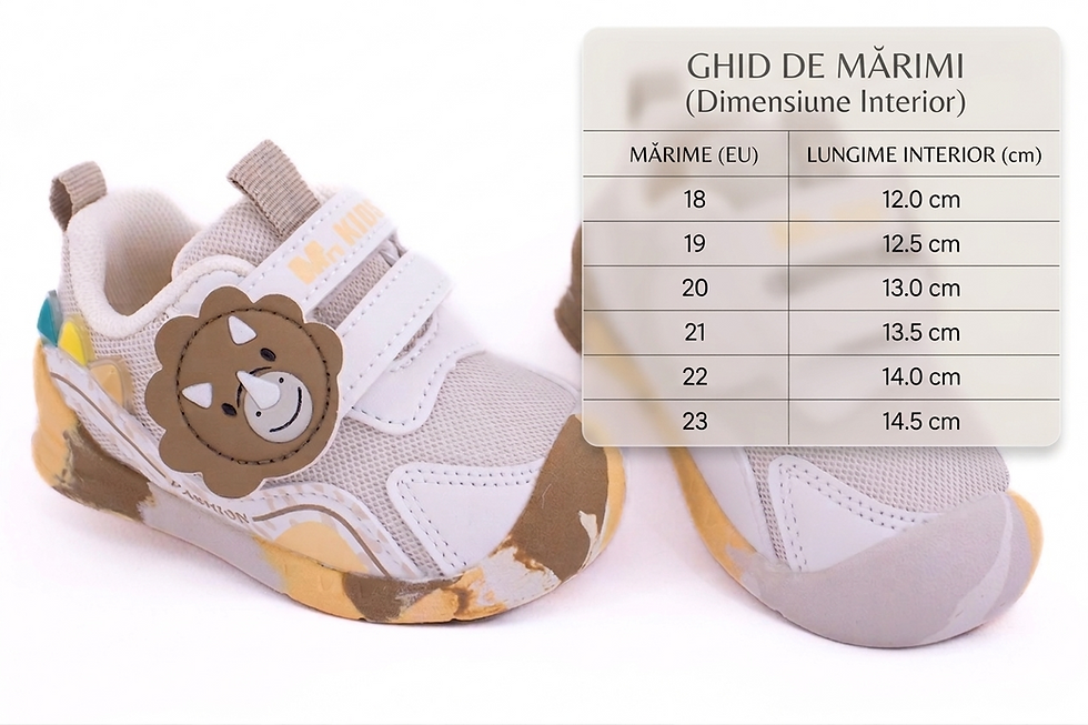 Thumbnail: Pantofi Sport Baby Flex – Ultra-Moale, Talpă Antiderapantă și Protecție