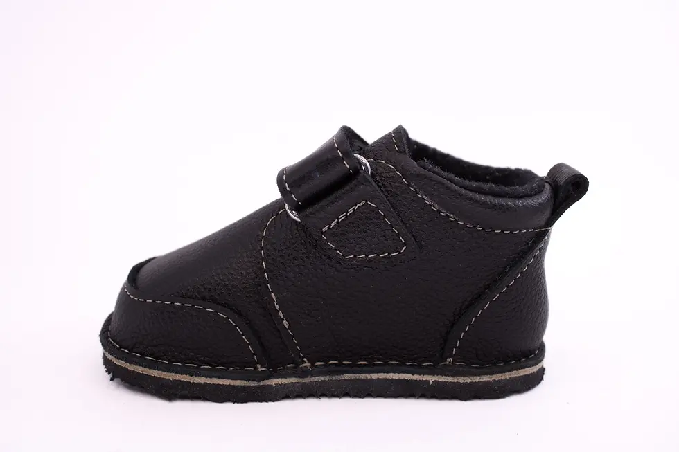 Miniatură: Ghete Barefoot Smiley Negru