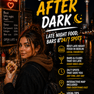 Berlin after dark guide with nightlife, bars and late-night food spots