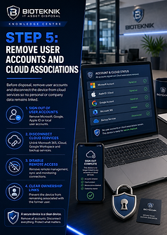 Microsoft, Google, Apple and cloud accounts being removed from a business device