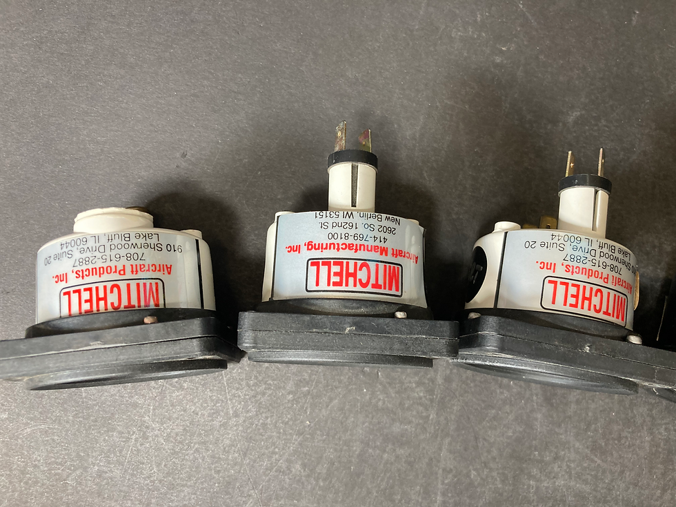 Thumbnail: Aircraft Engine Gauges - Lot of 6