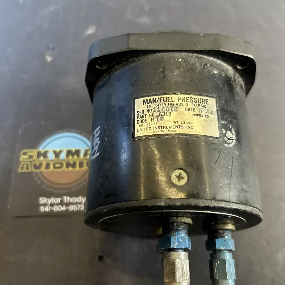 Thumbnail: United MAN/FUEL Pressure Gauge 6313