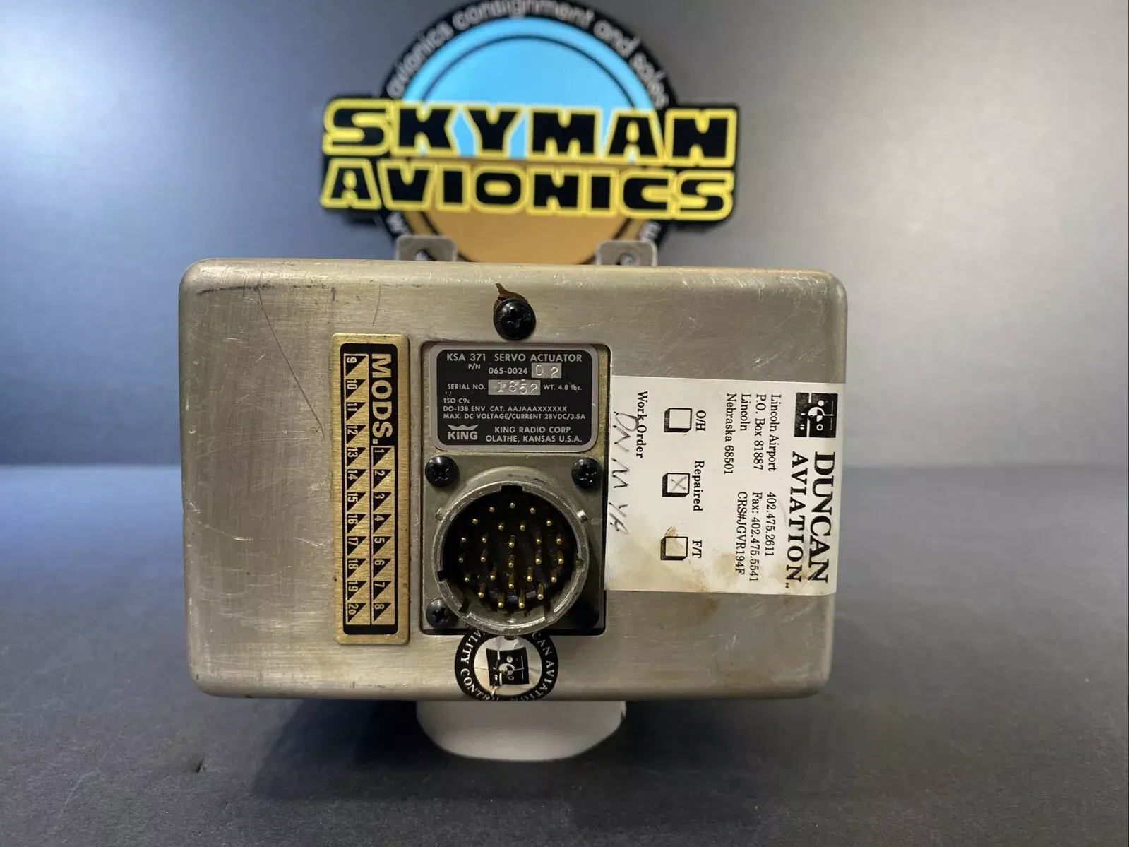 King KSA 371 Servo Actuator