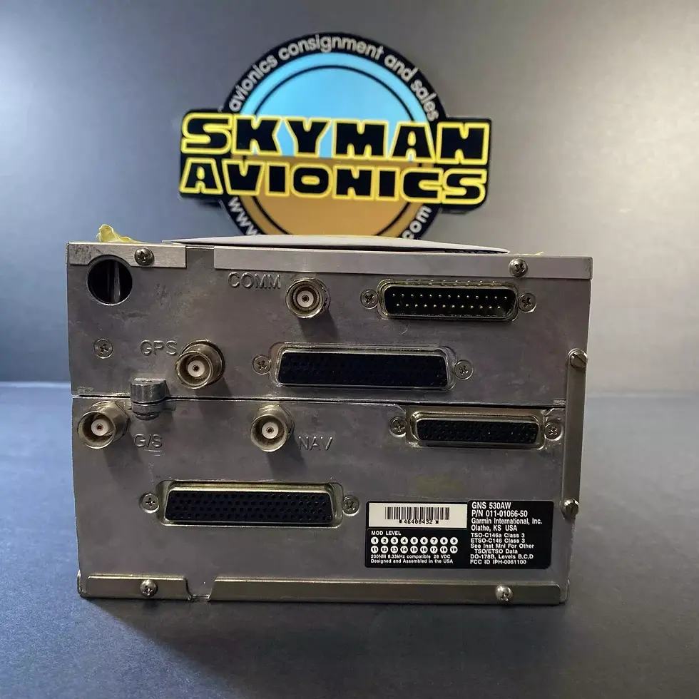 Thumbnail: Garmin GNS 530AW - 28V - Gray Bezel W/ 8130