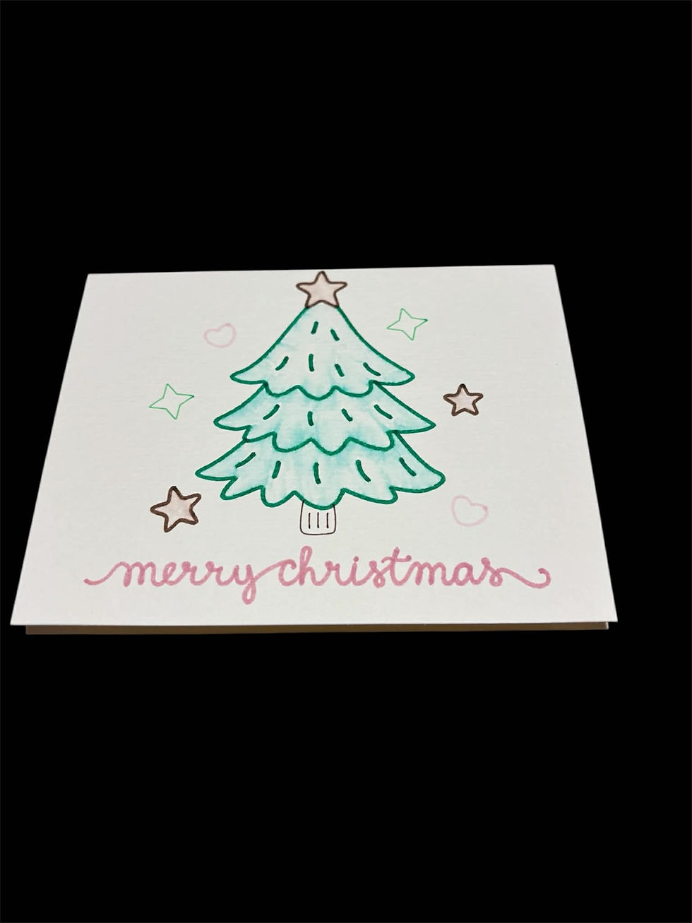 Kerst kaart Hand Maid