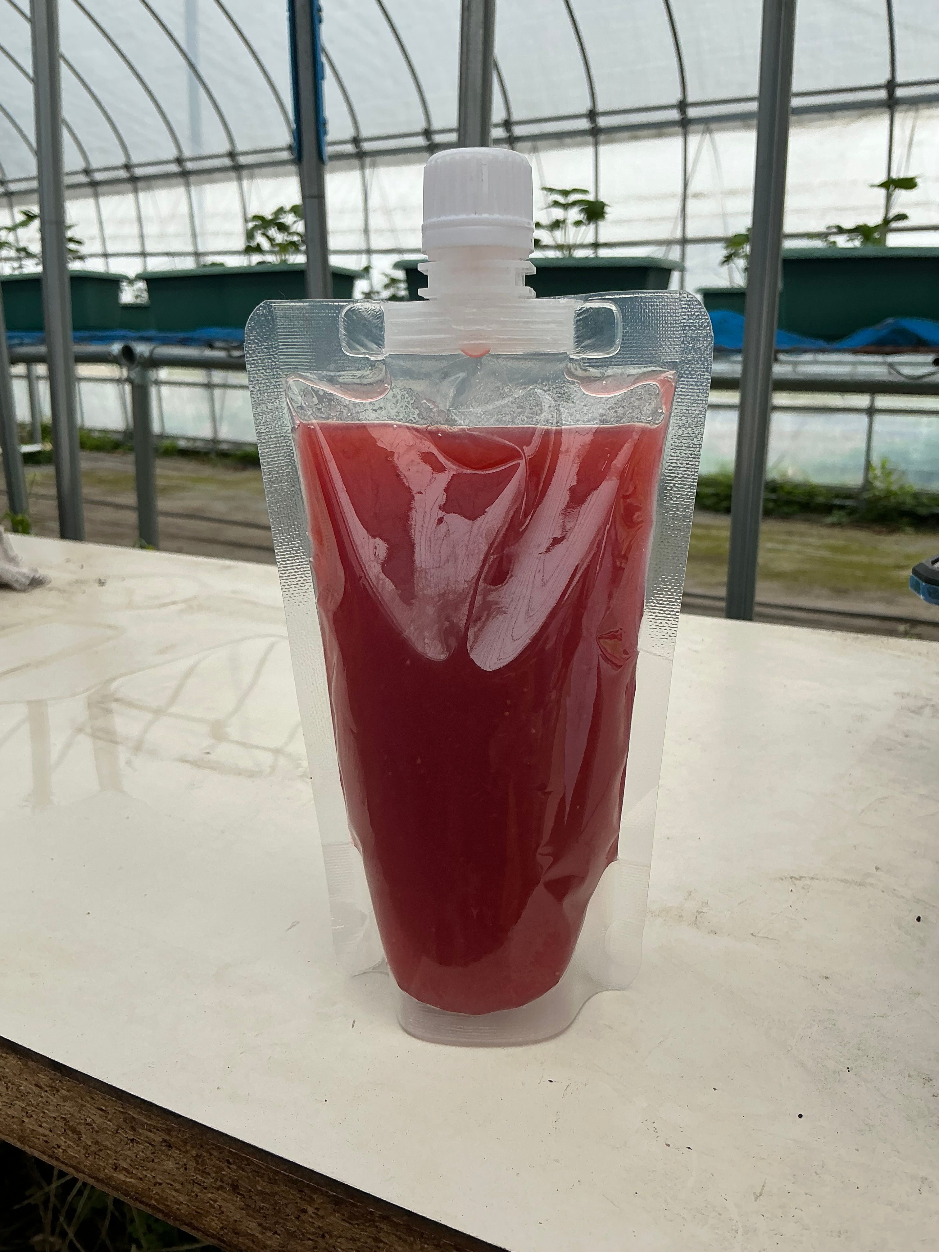 完熟いちごのピューレ 1P約300g【農園直送】果肉さらさら