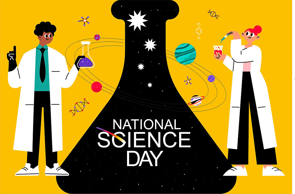 Illustration Celebrating Science Day.