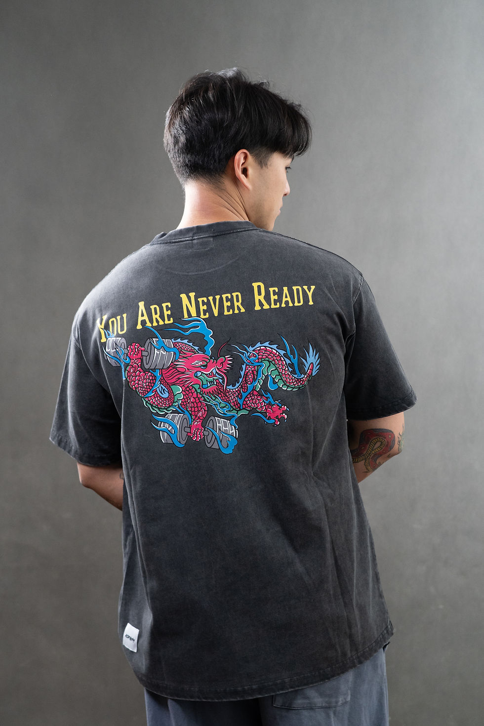 Thumbnail: KOFGYM x DM8 : Never Ready Tee Washed Black